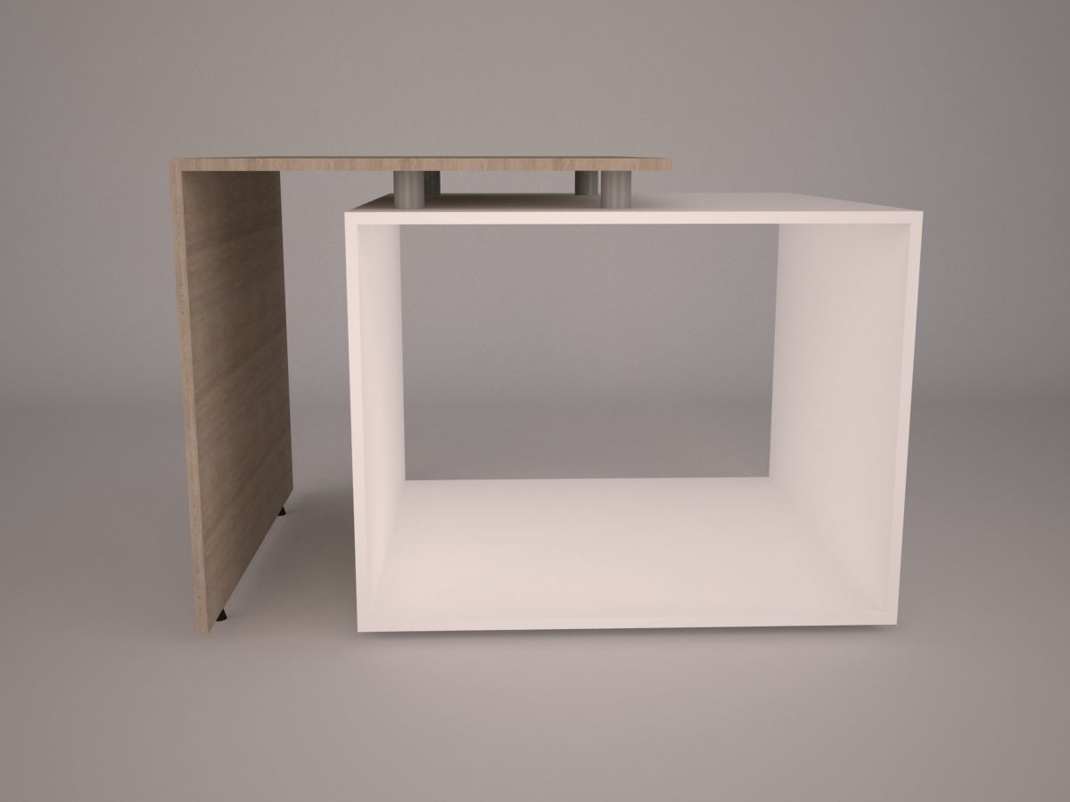 Modern Office Furniture N15 Low-poly 3D model_1