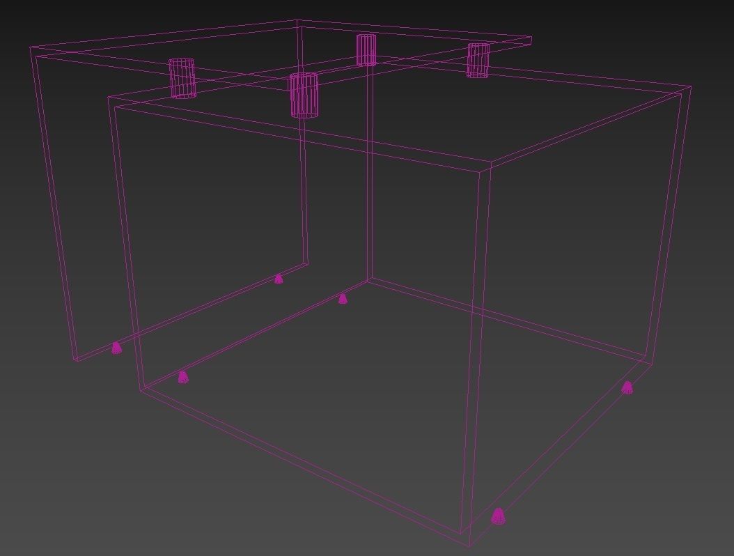 Modern Office Furniture N15 Low-poly 3D model_5