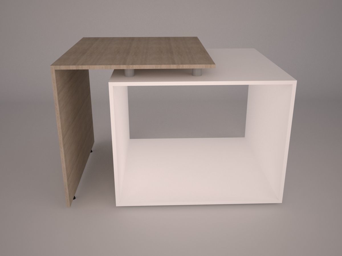 Modern Office Furniture N15 Low-poly 3D model_2