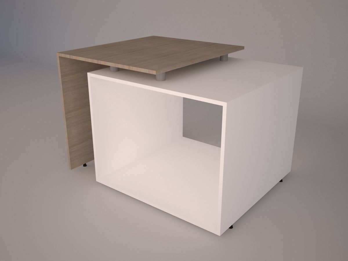 Modern Office Furniture N15 Low-poly 3D model_3
