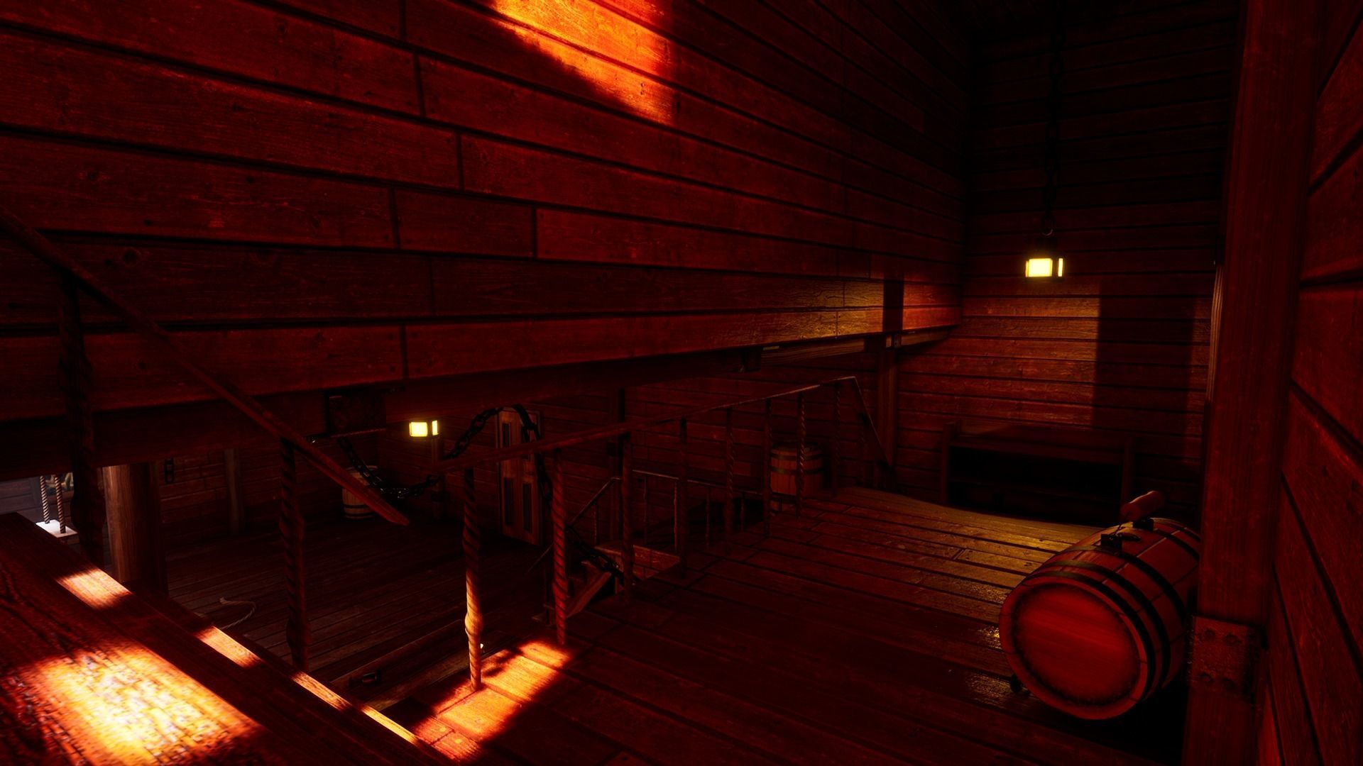 Pirate Ship Cabin Low-poly 3D model_5