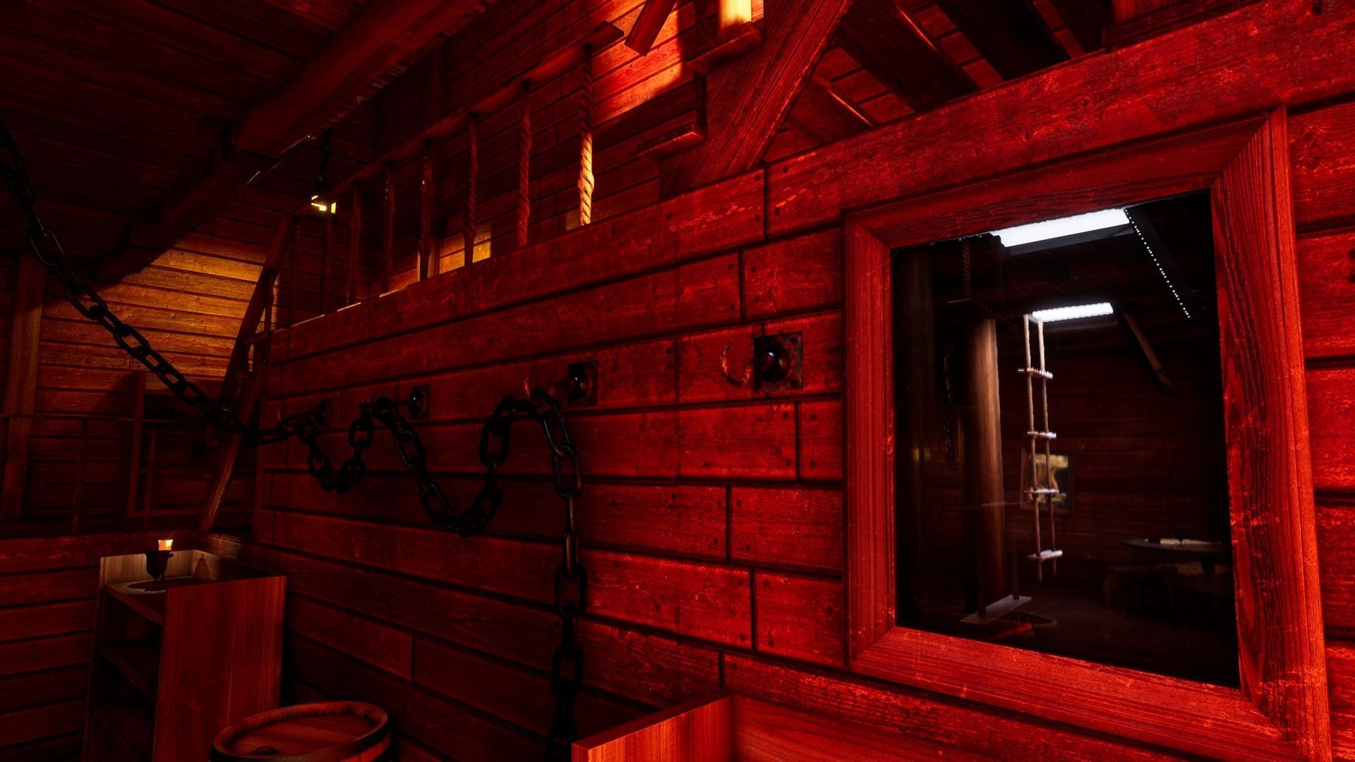 Pirate Ship Cabin Low-poly 3D model_6