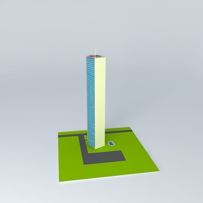 SPRING TOWERS Free 3D model_2