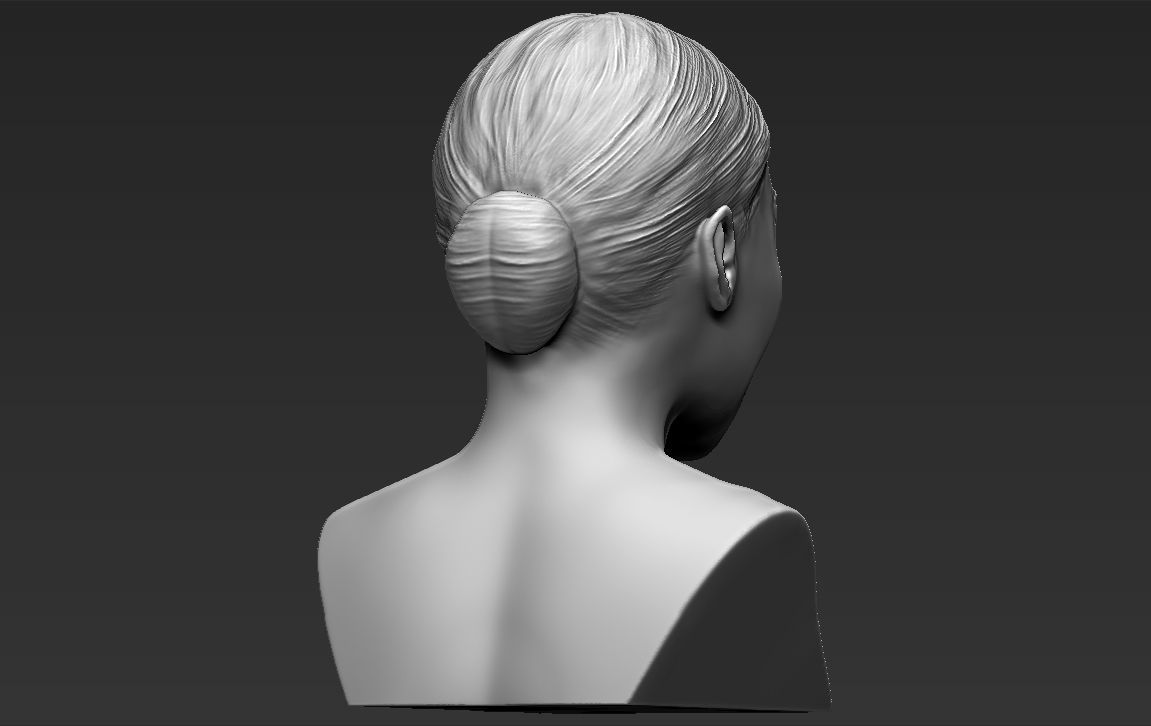 Nicki Minaj bust 3D printing ready stl obj formats 3D print model_8