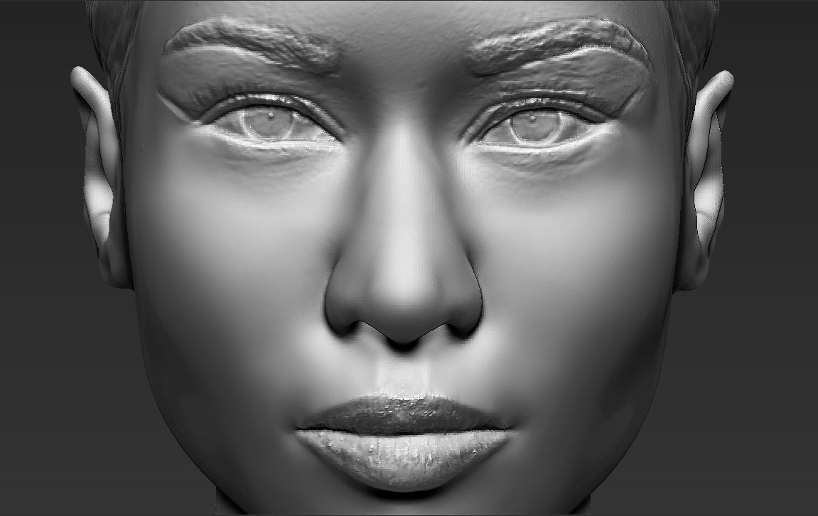 Nicki Minaj bust 3D printing ready stl obj formats 3D print model_21