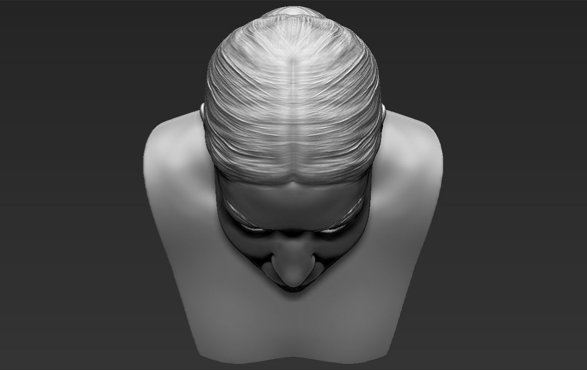 Nicki Minaj bust 3D printing ready stl obj formats 3D print model_16