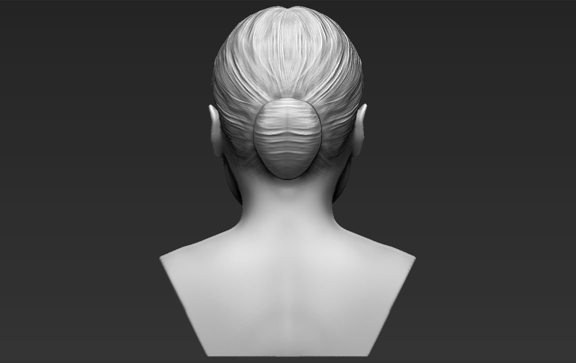 Nicki Minaj bust 3D printing ready stl obj formats 3D print model_7