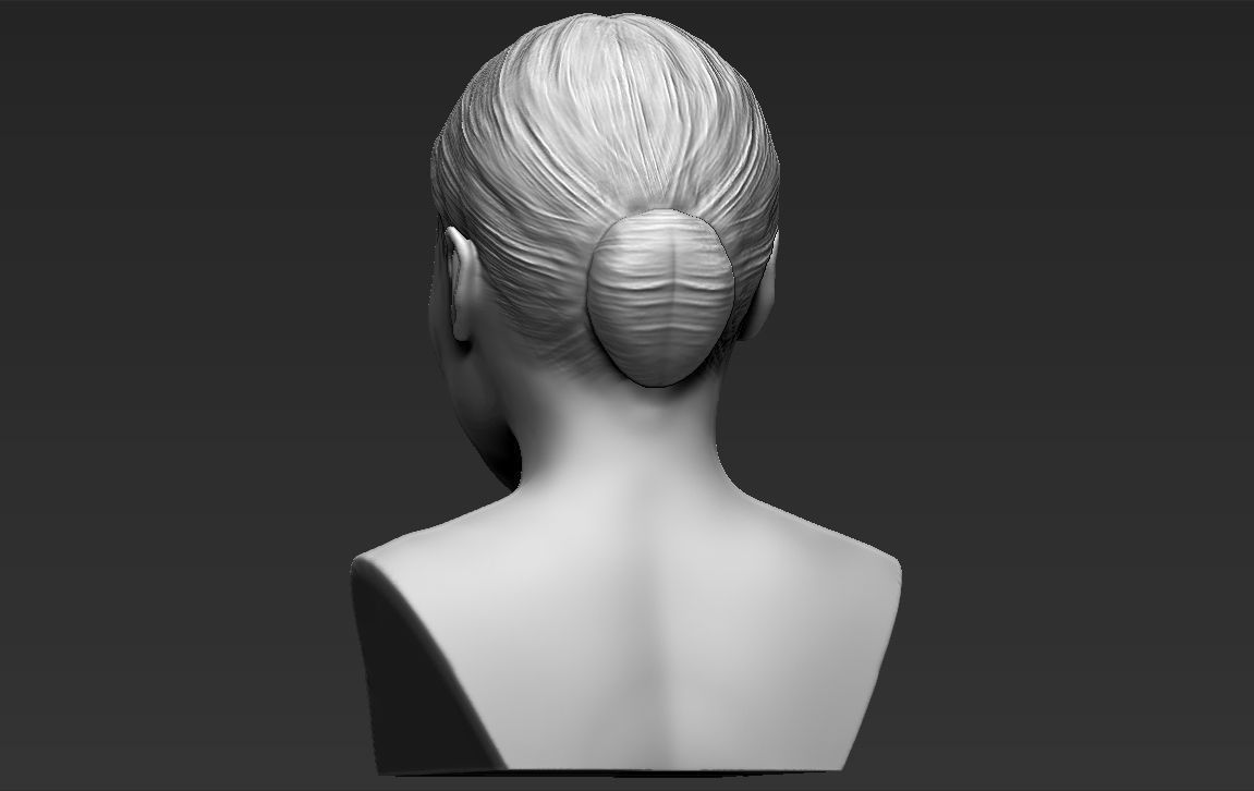 Nicki Minaj bust 3D printing ready stl obj formats 3D print model_6