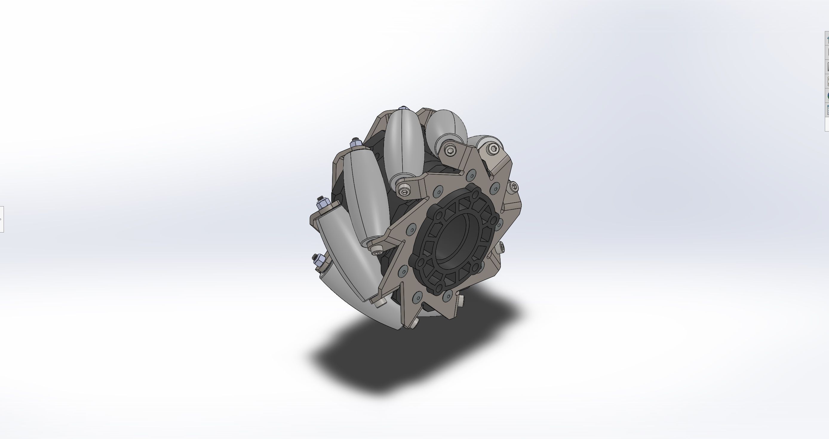 3d mecanum wheels arduino mecanum robot for  mecanum wheel robot 3D print model_6