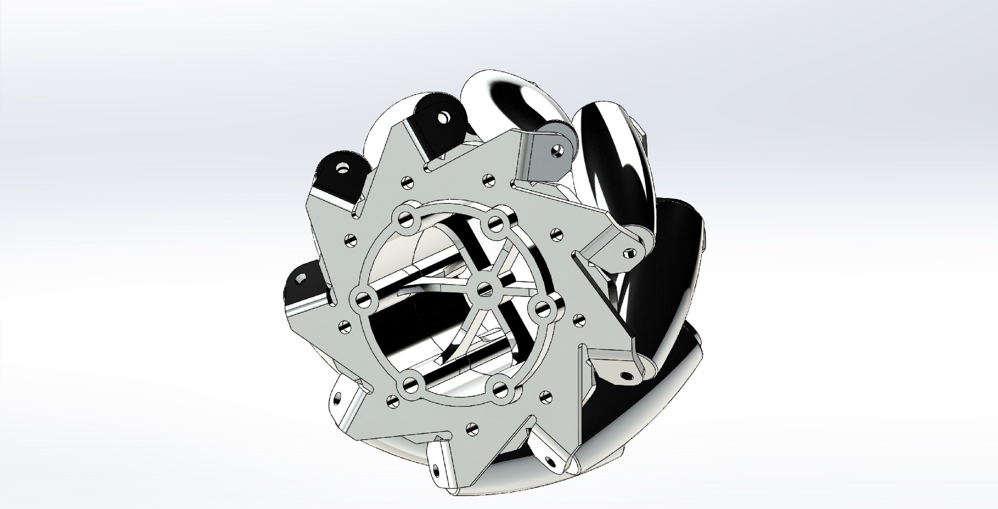 3d mecanum wheels arduino mecanum robot for  mecanum wheel robot 3D print model_9