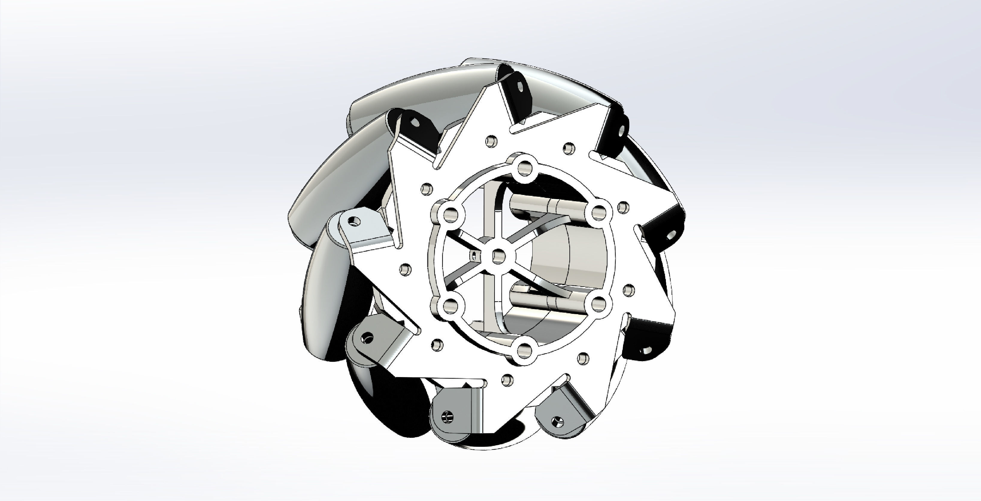 3d mecanum wheels arduino mecanum robot for  mecanum wheel robot 3D print model_8