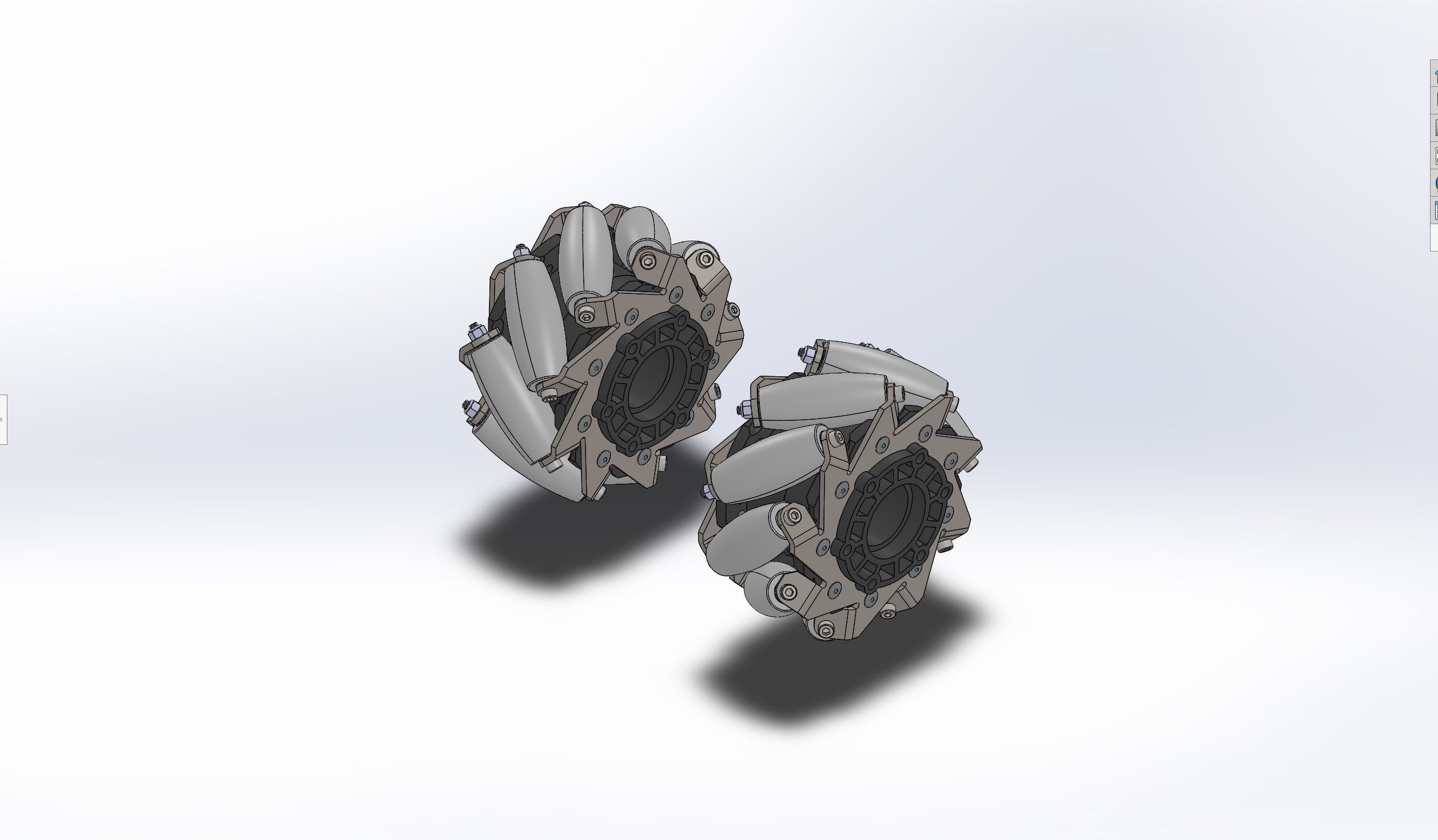 3d mecanum wheels arduino mecanum robot for  mecanum wheel robot 3D print model_10