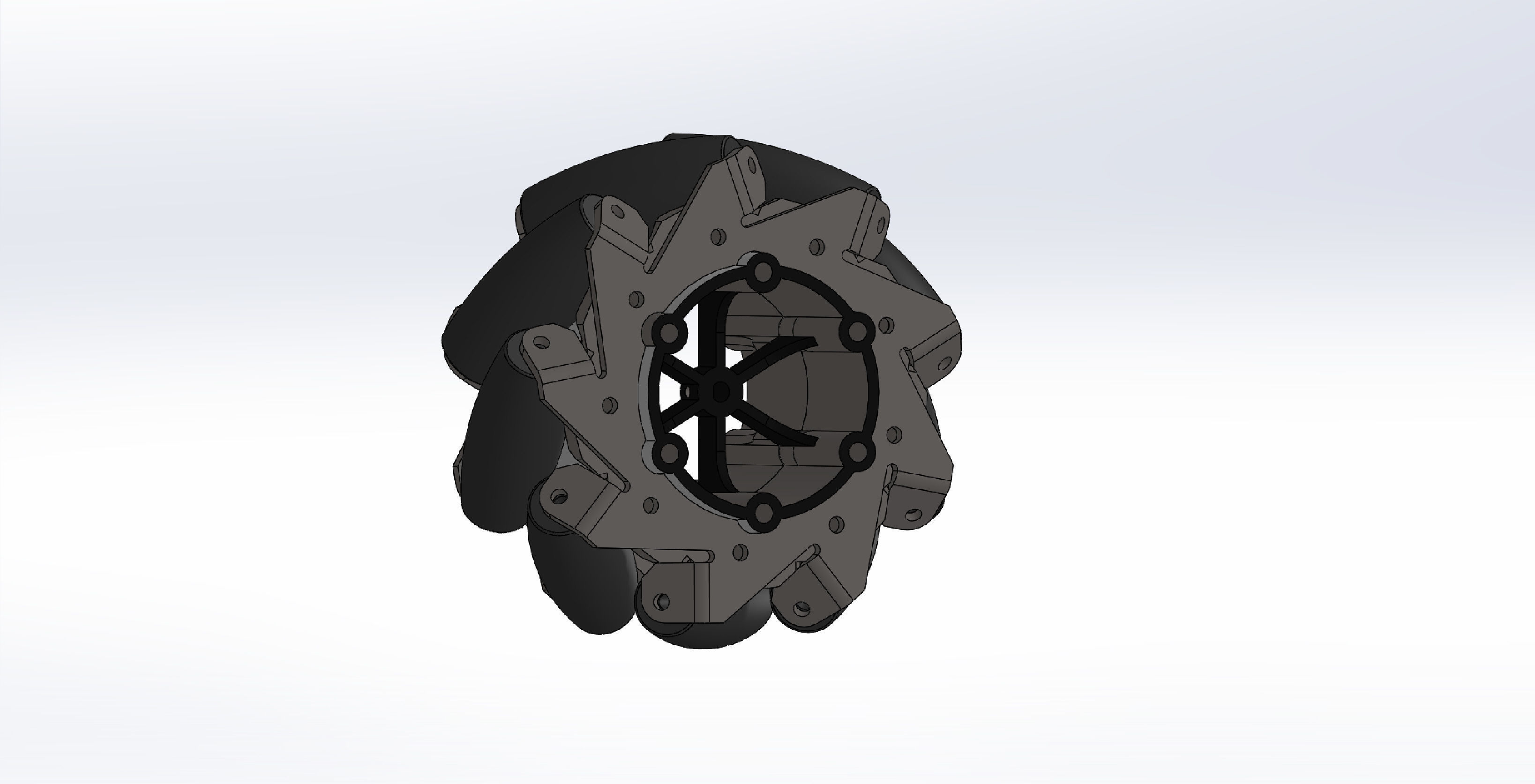 3d mecanum wheels arduino mecanum robot for  mecanum wheel robot 3D print model_7