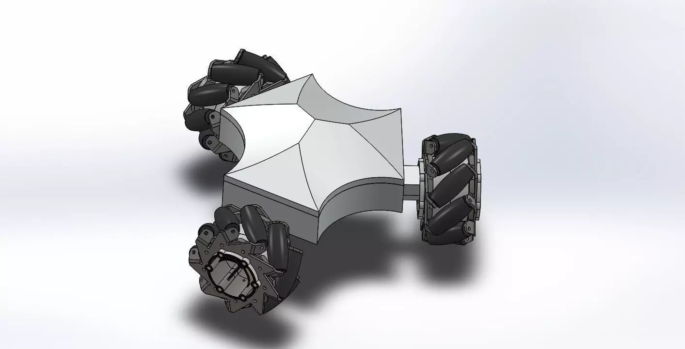 3d mecanum wheels arduino mecanum robot for  mecanum wheel robot 3D print model_0