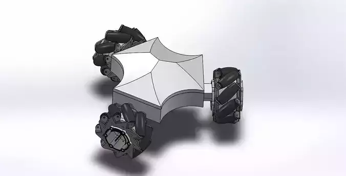 3d mecanum wheels arduino mecanum robot for  mecanum wheel robot 3D print model
