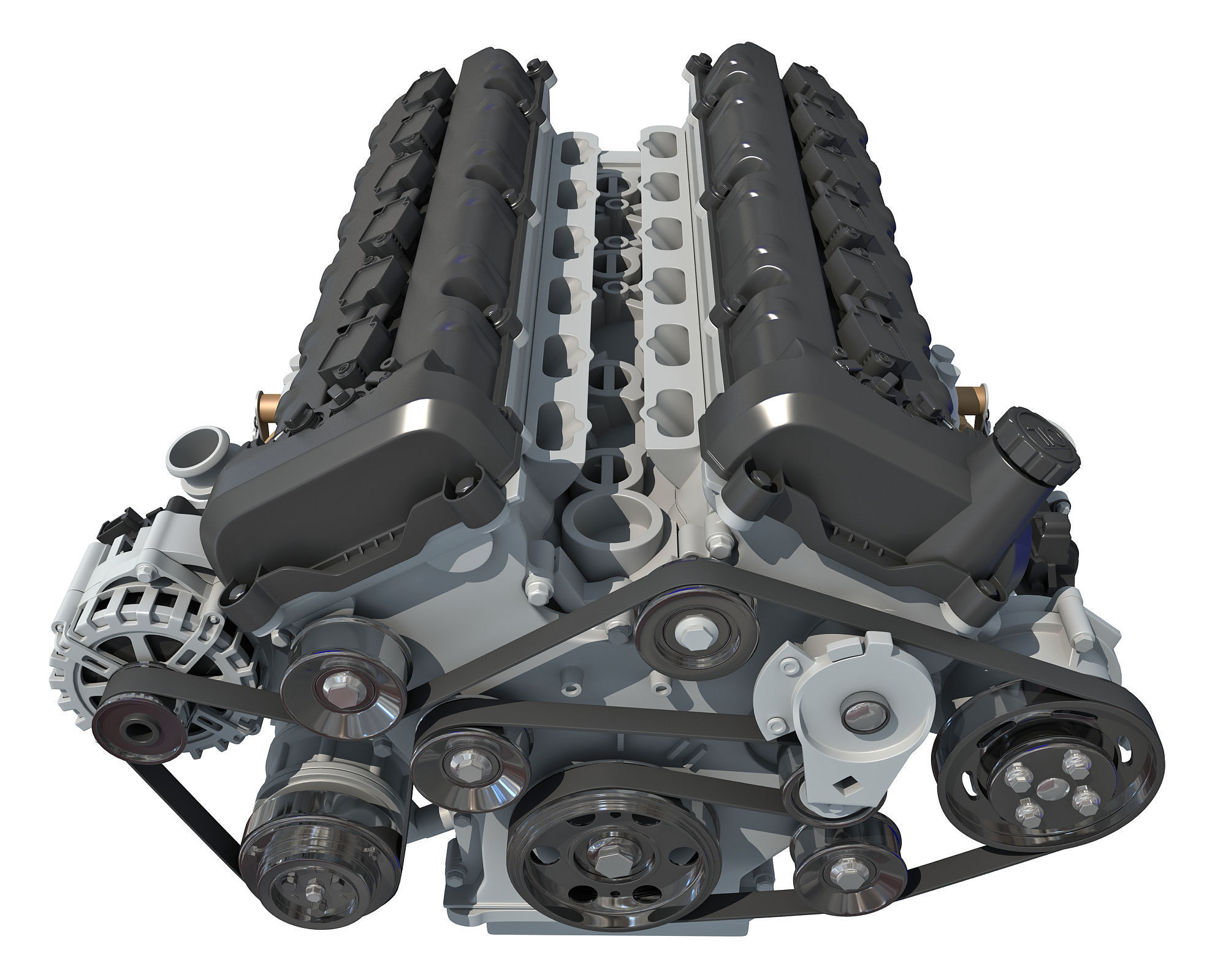 V12 Engine with Internal Parts 3D model_17