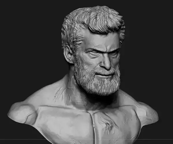 Wolverine Bust Ready to Print Model