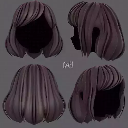 3D Hair style for girl V57