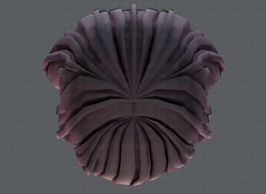 3D Hair style for girl V57 Low-poly 3D model_35