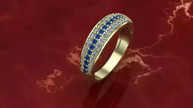 ring with gems for women