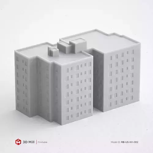 3D Print miniature building RB-US-NY-002 3D print model