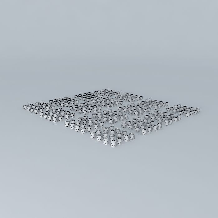 Random cubes arranged in square Free 3D model_3