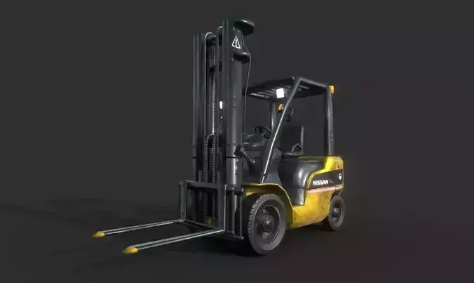 Forklift low poly game model