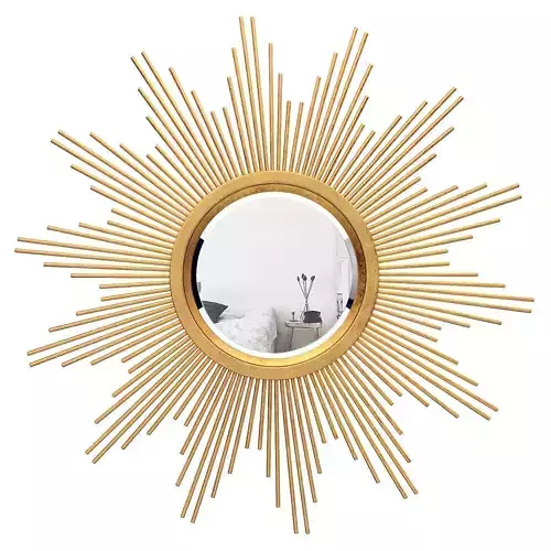 Glasser Metal Starburst Wall Mirror VARK7277