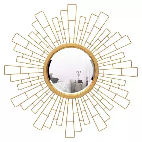 Glasser Metal Sunburst Wall Mirror VARK7276