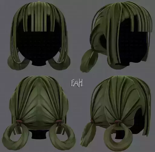 3D Hair style for girl V58