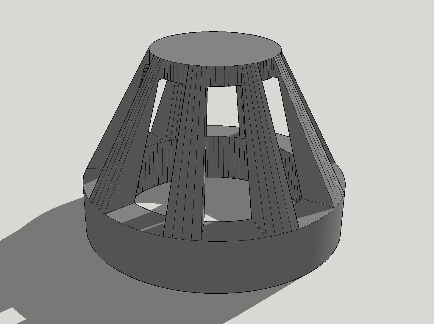 UPDATED MODEL Airlock RED light covers for Millennium Falcon 3D print model_3