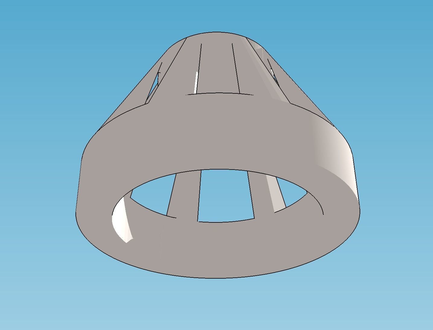 UPDATED MODEL Airlock RED light covers for Millennium Falcon 3D print model_2