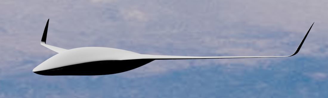 BWB MRay Drone 3D model_10