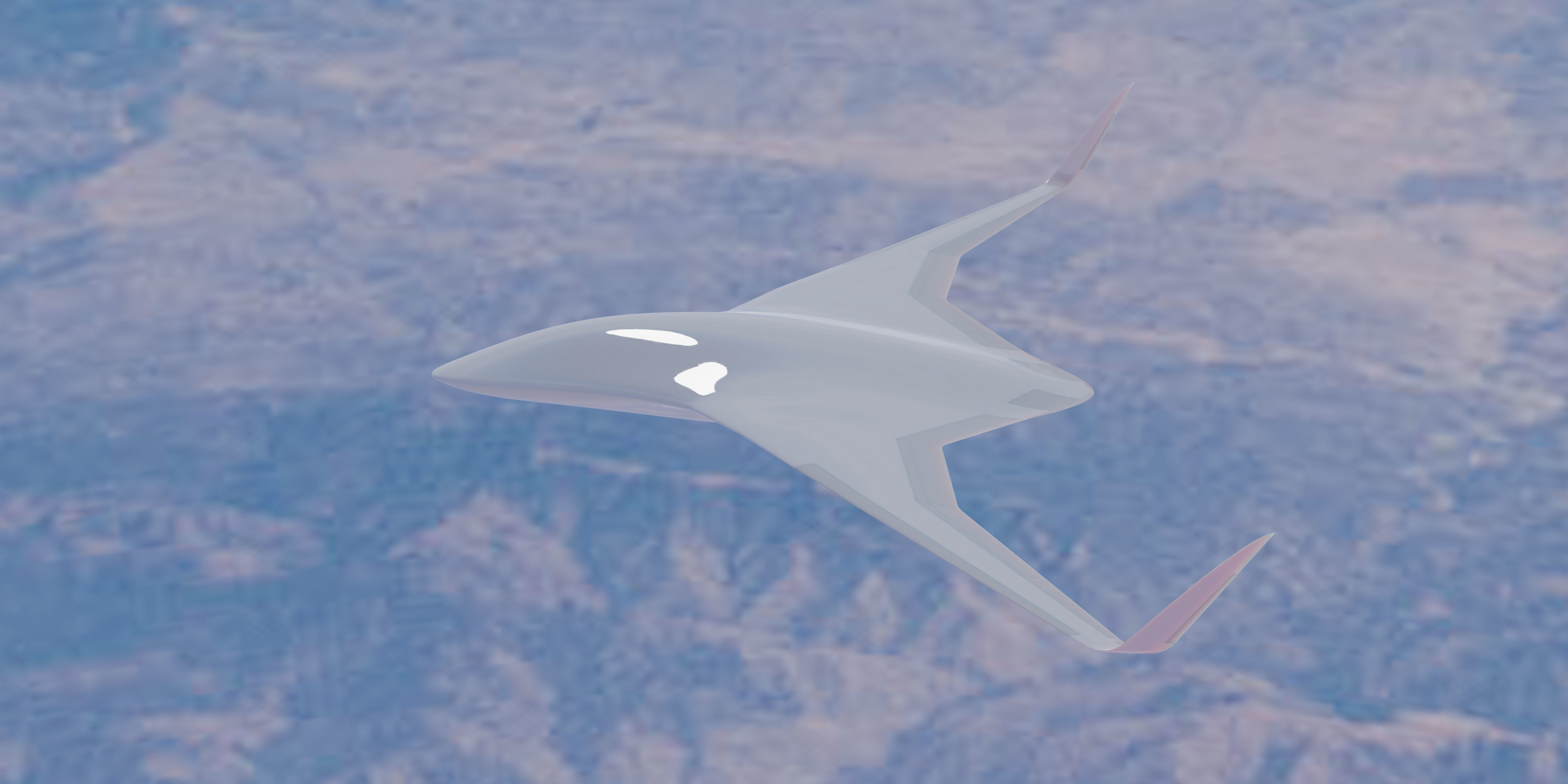 BWB MRay Drone 3D model_3