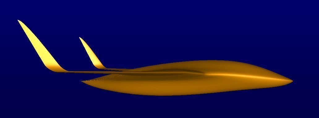 BWB MRay Drone 3D model_17