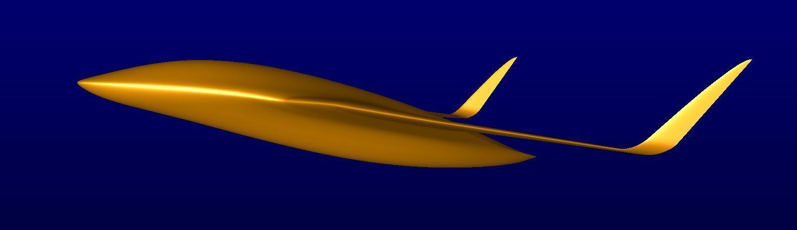 BWB MRay Drone 3D model_16