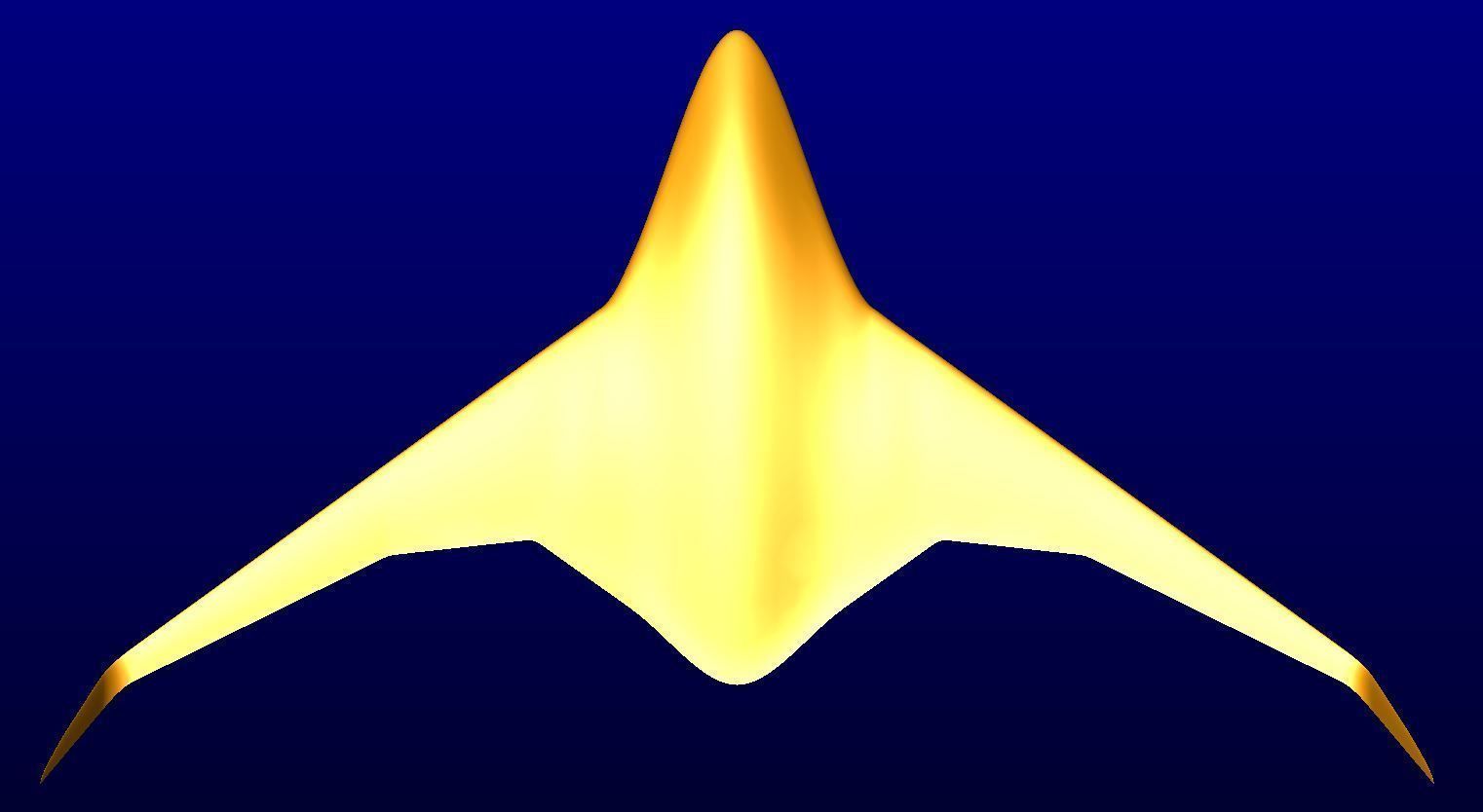 BWB MRay Drone 3D model_13