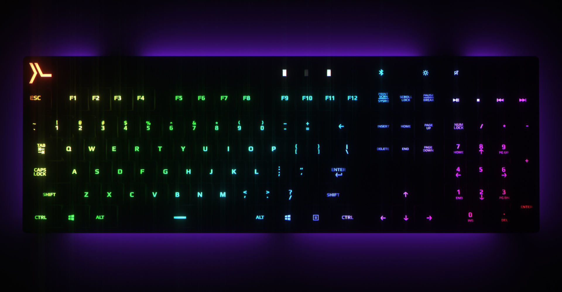 Computer Keyboard Low-poly 3D model_2