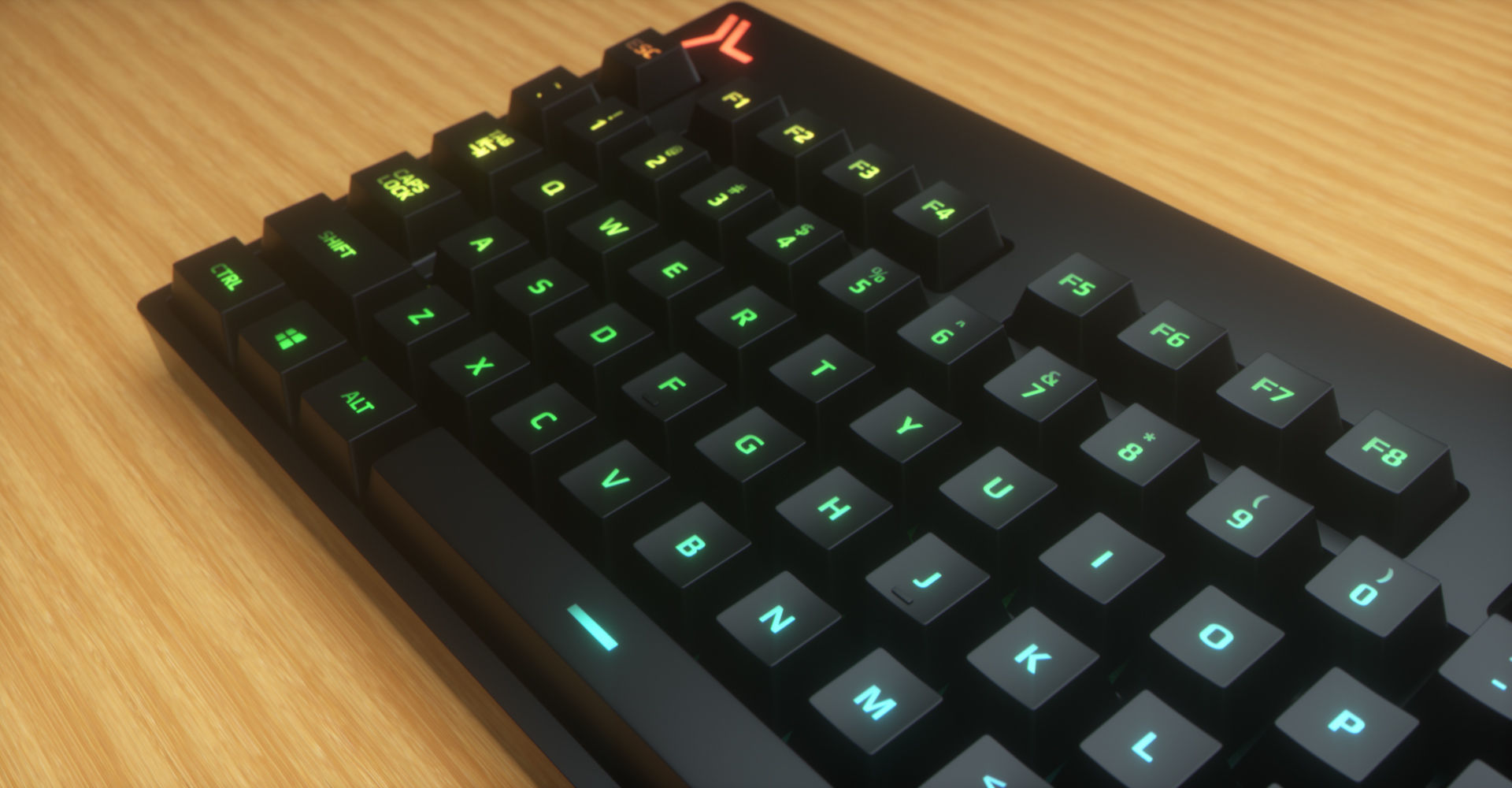 Computer Keyboard Low-poly 3D model_9