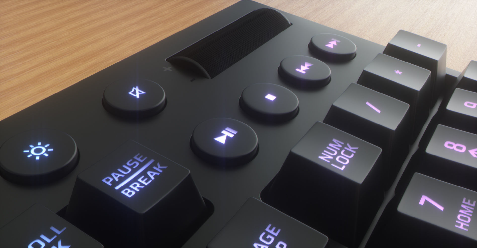 Computer Keyboard Low-poly 3D model_12