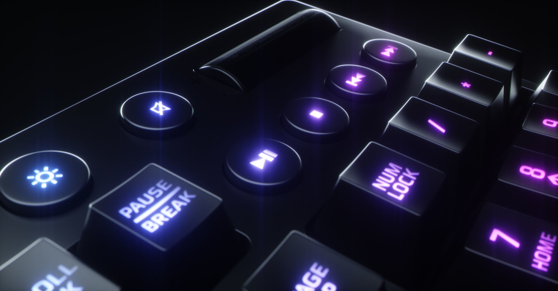Computer Keyboard Low-poly 3D model_13