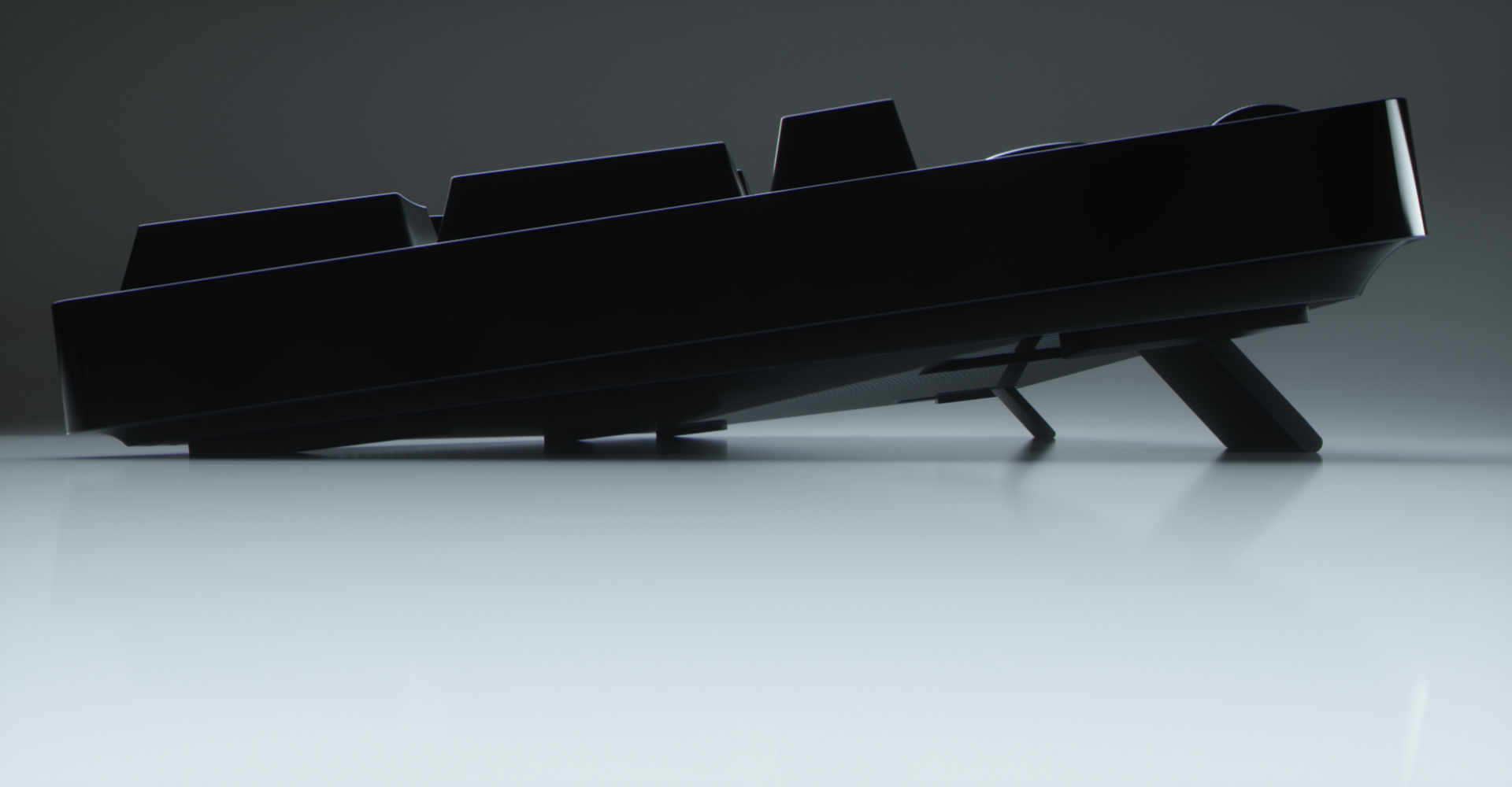 Computer Keyboard Low-poly 3D model_16