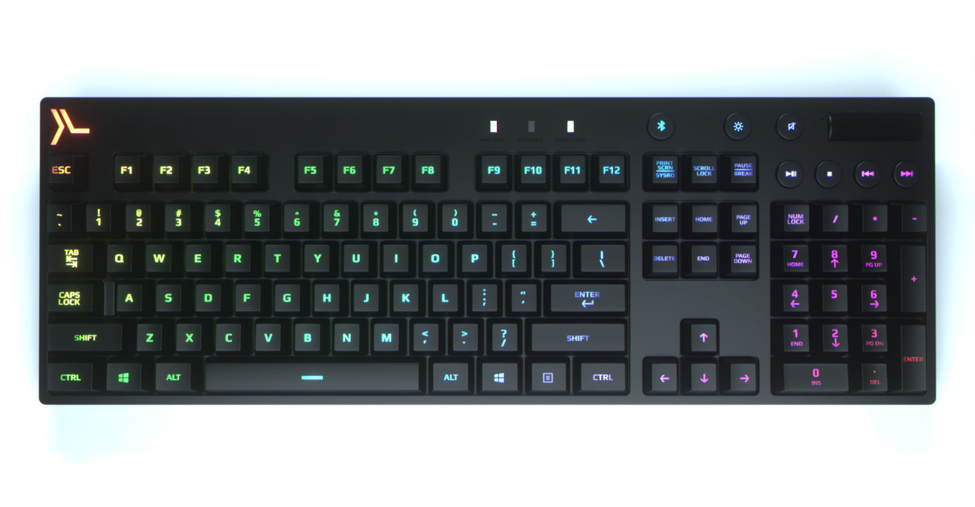 Computer Keyboard Low-poly 3D model_1