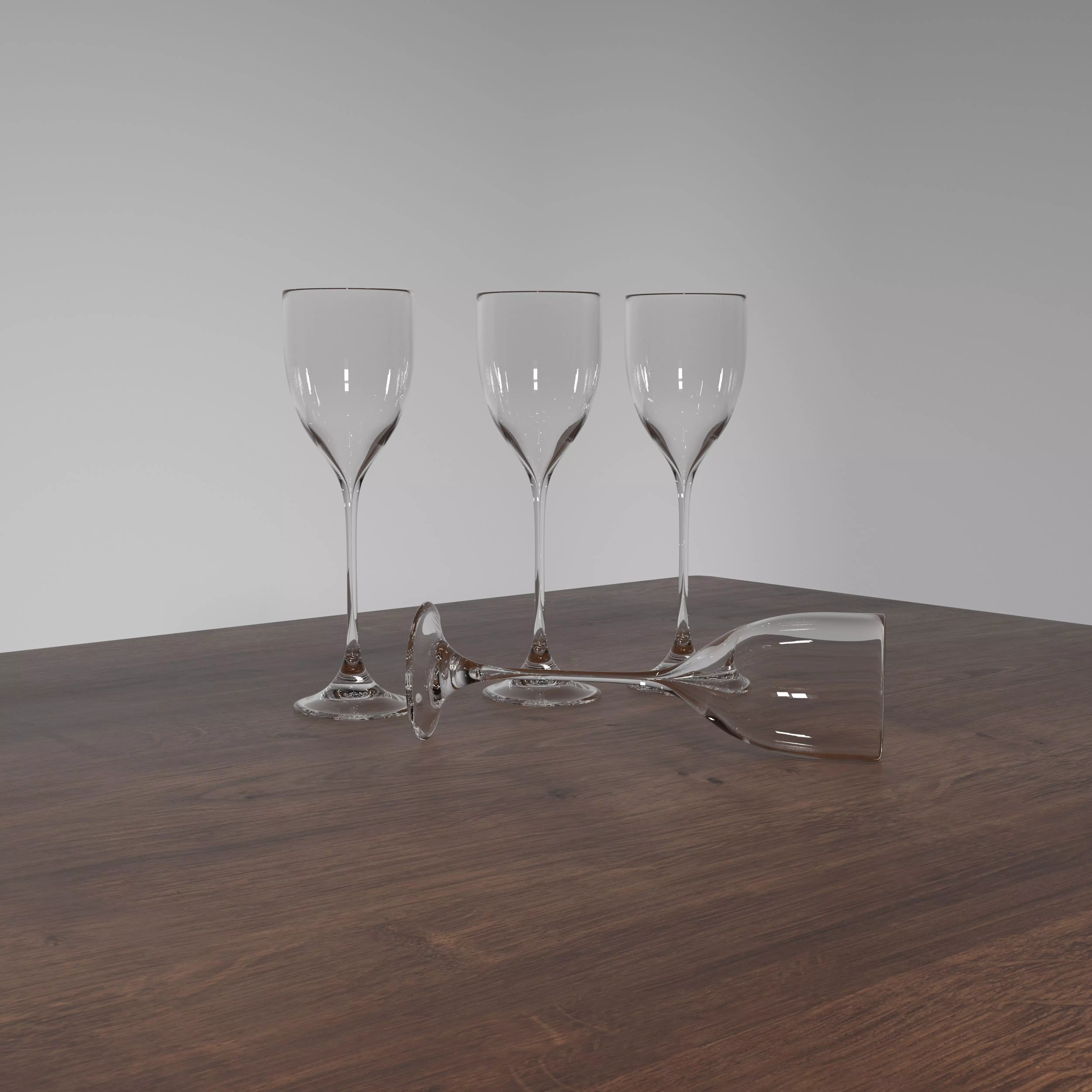 Simple Wine Glass Free 3D model