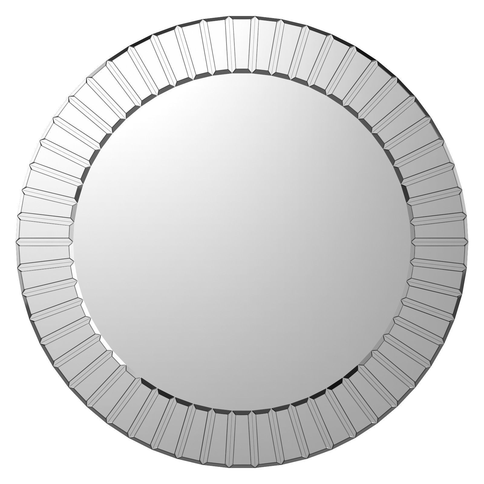 Lidya Frameless Beveled Wall Mirror WLAO2357 3D model_1