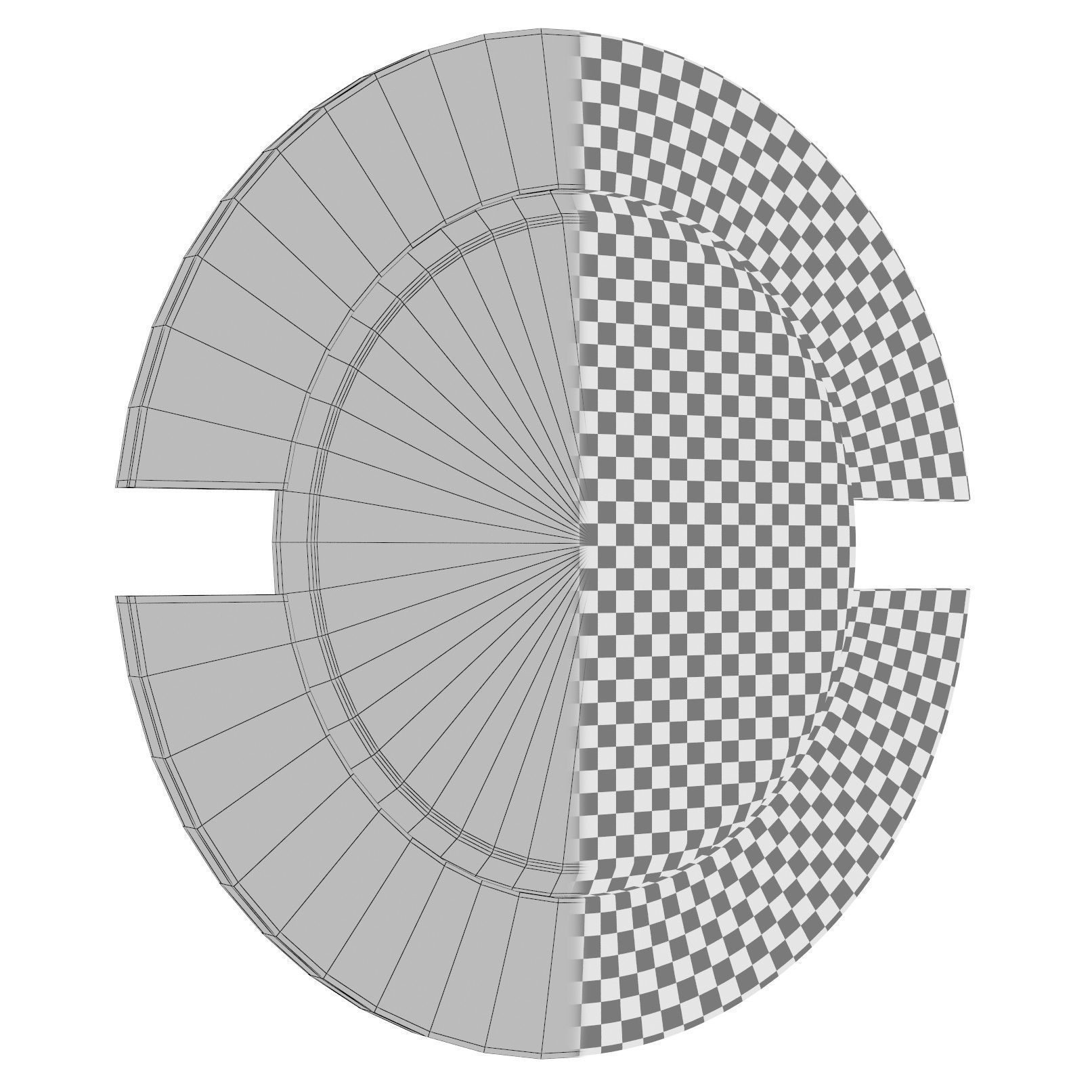 Matthew Round Accent Mirror WADL3471 3D model_2