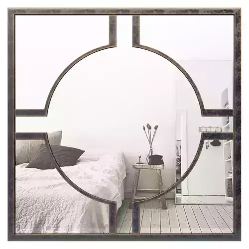 Metal Circle Accent Wall Mirror XPM5627
