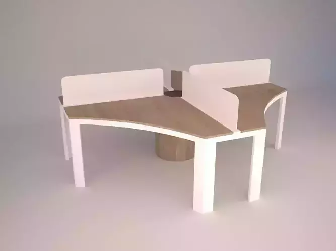 Modern Office Furniture N16 Low-poly 3D model