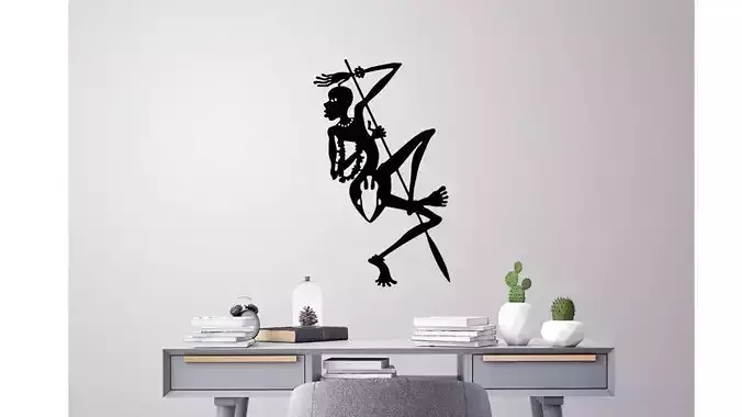 African folklore wall decoration 