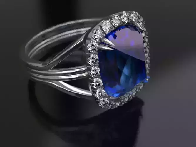 Monomah ring - two variants 3D print model